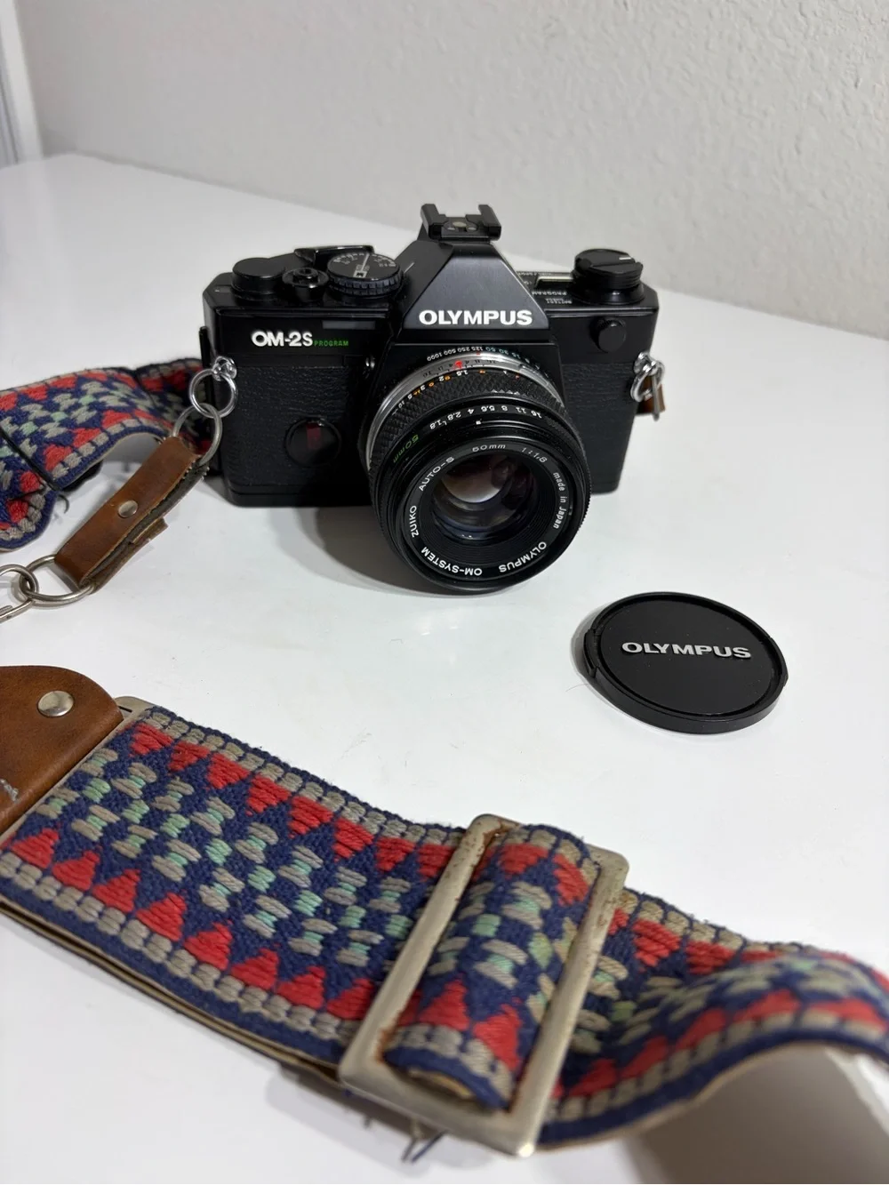 Vintage Olympus OM-2S Classic 35mm Film Camera w/ Zuiko 50mm 1:18 lens Tested
